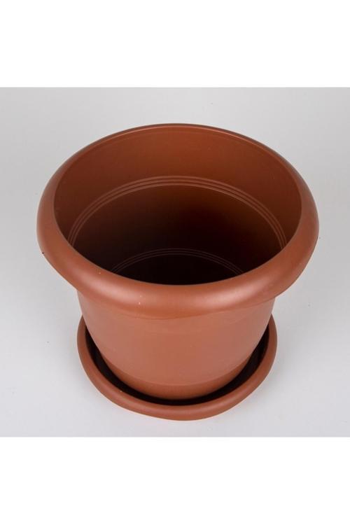 1 Adet 7.5Lt Plastik Çiçek Saksısı Otantik Villa Balkon Saksıları Villa Kapı Girişi Saksı