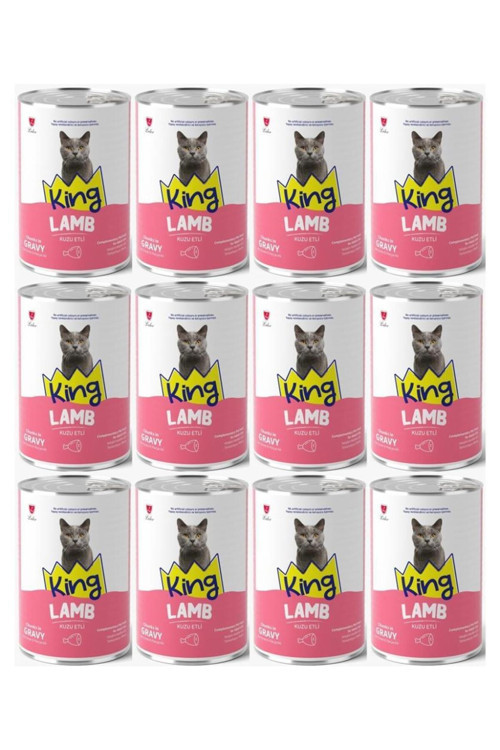 KUZU ETLİ YETİŞKİN KEDİ KONSERVESİ 400 GR*12 Adet