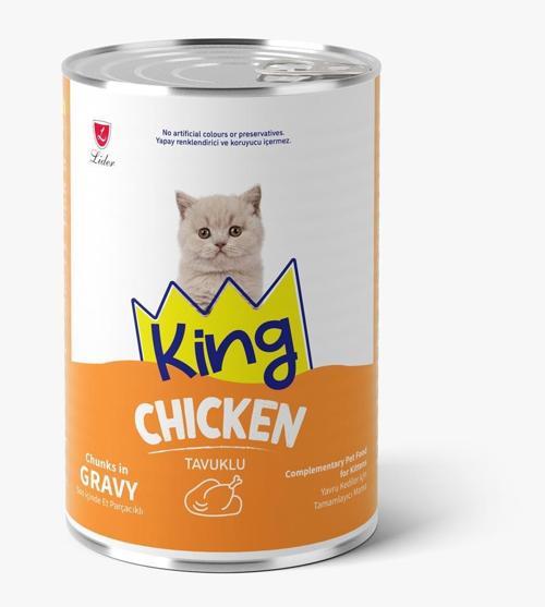 Et Parçacıklı Tavuklu Yavru Kedi Konserve 400 Gr