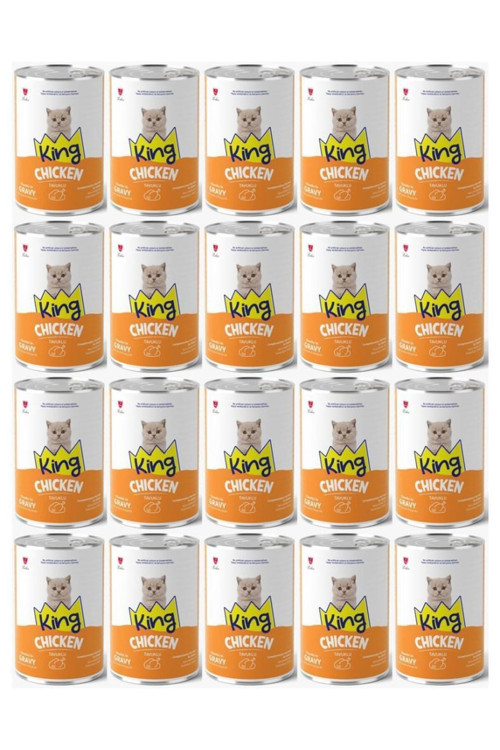 Et Parçacıklı Tavuklu Yavru Kedi Konserve 400 Gr*20 ADET.