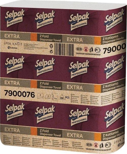 Professinal Extra Z Katlama Dispenser Havlu - 200 Yaprak 12 Pk.