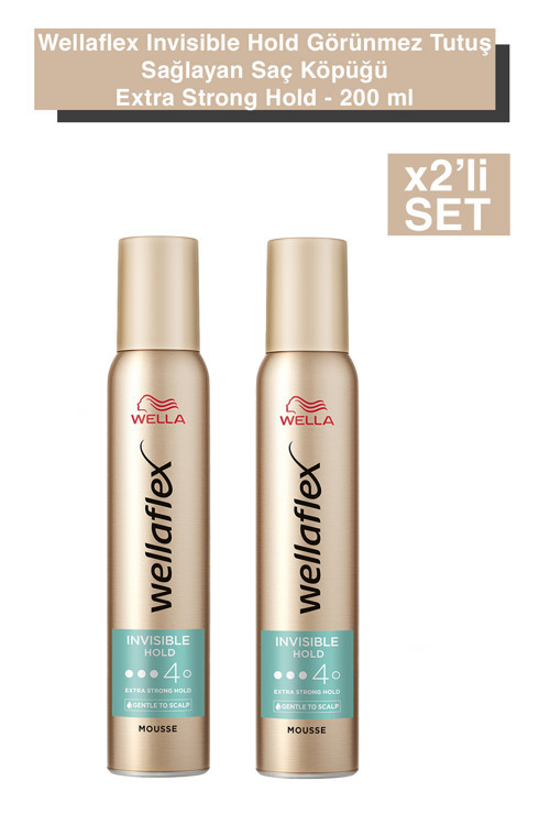 flex Invisible Hold Görünmez Tutuş Sağlayan Saç Köpüğü Extra Strong Hold - 200 mll x2 Adet
