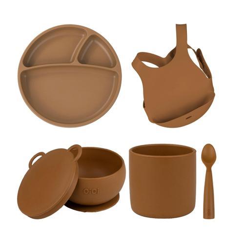 Silikon Beslenme Seti 5 Parça Önlüklü