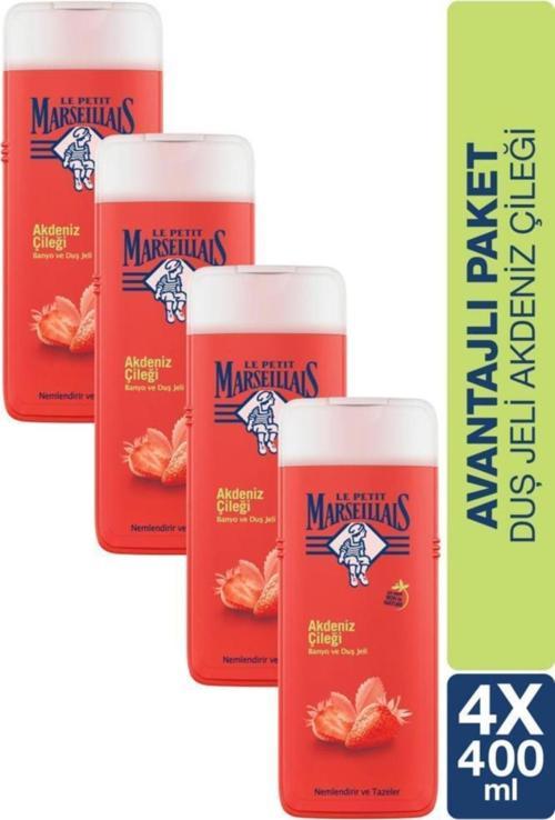 Akdeniz Çileği Nemlendirici Banyo Ve Duş Jeli 400ml X 4 Adet