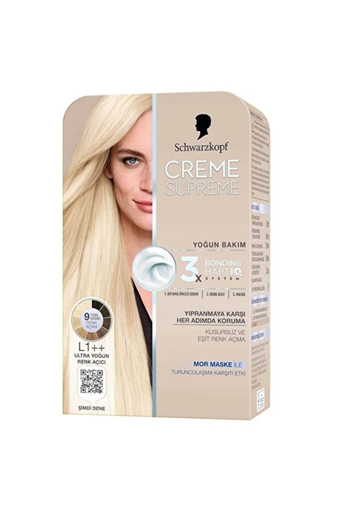 Creme Supreme Saç Boyası L1++ Ultra Yoğun Renk Açıcı