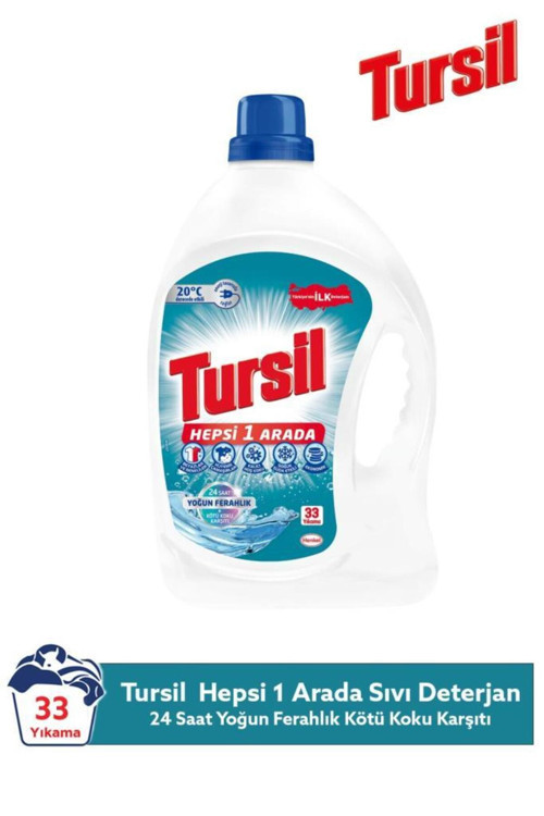 Matik Hepsi 1 Arada Sıvı Çamaşır Deterjanı 33 Yıkama Yoğun Ferahlık ve Hijyen Temizlik