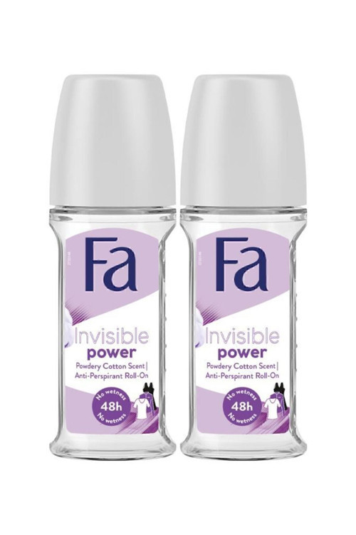Invisible Power Roll-On 50 ml x2 Set – 72 Saat Koruma, Leke Karşıtı Formül