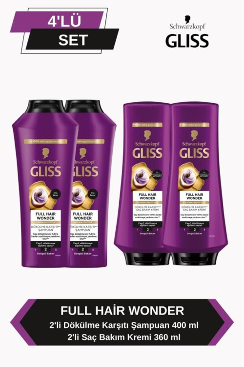 Full Hair Wonder Dökülme Karşıtı Şampuan 400ml X 2 Saç Kremi 360ml X2