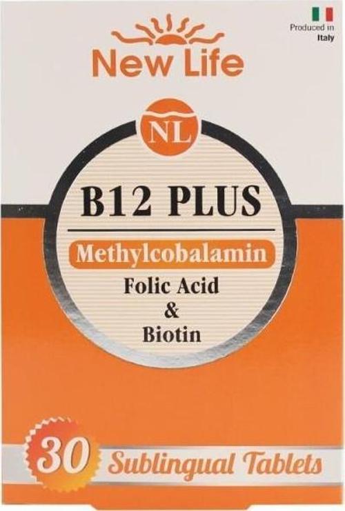 B12 Plus Folik Asit ve Biotin İçeren Takviye Edici 30 Kapsül