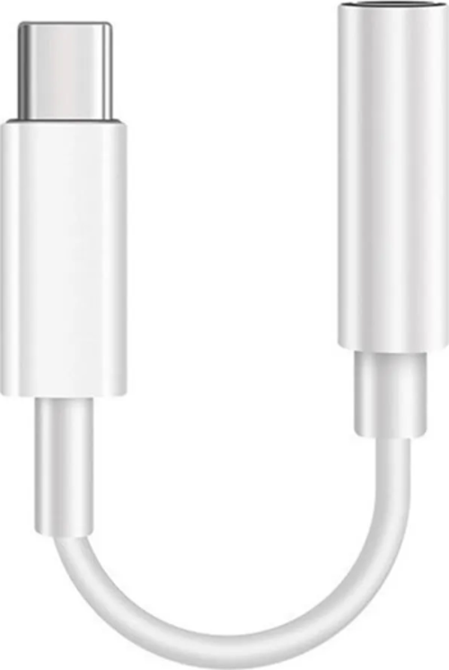 Usb-C to Headphone Jack Apple İphone 15 Uyumlu Dönüştürücü Adaptör Beyaz UC11