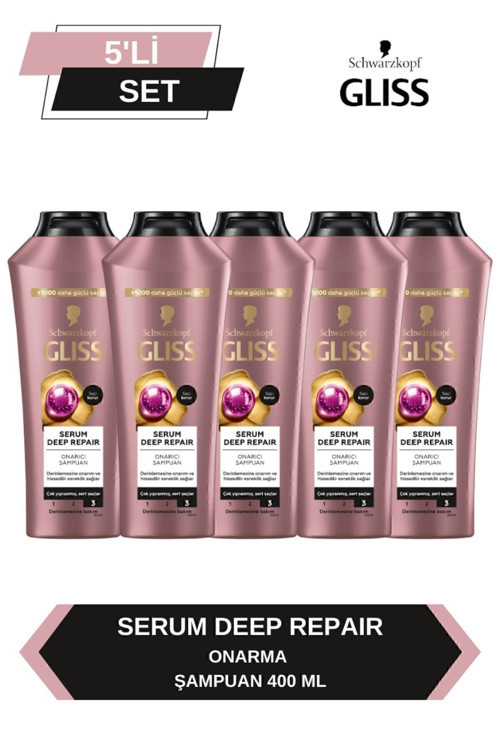 Serum Deep Repair Onarıcı Şampuan 400 ml x 5 Adet