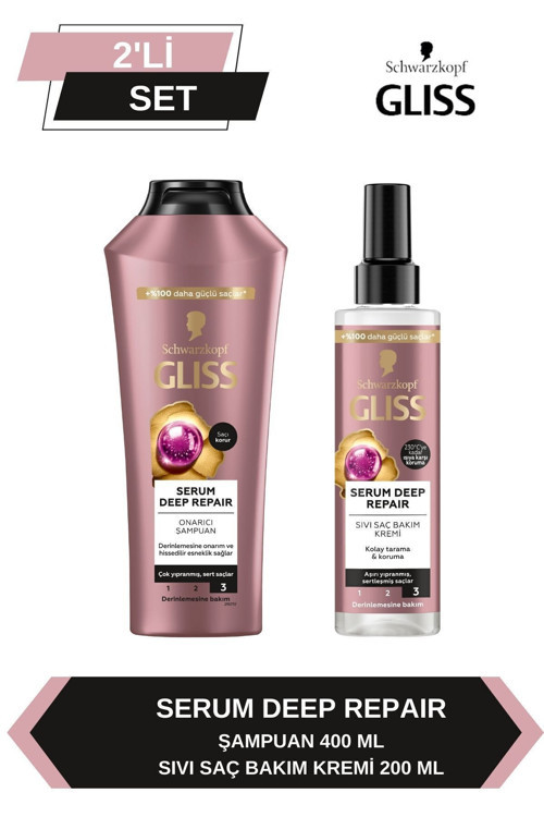 Serum Deep Repair Şampuan 400 ml + Sıvı Saç Kremi 200 ml