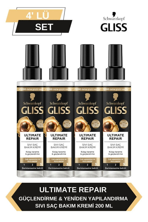 Ultimate Repair Sıvı Saç Kremi 200ml x 4'lü Set