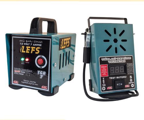 7 AMPER AKÜ ŞARJ CİHAZI ve 50 AMPER TEST CİHAZI