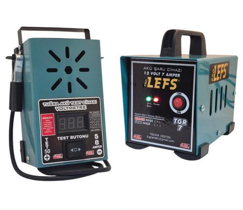 7 Amper Akü Şarj Cihazı + 50 Amper Akü Test Cihazı İkili Set