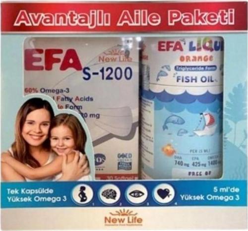 Efa S-1200 30 Kapsül & Efa Liquid Portakal 150 ml Avantajlı Paket
