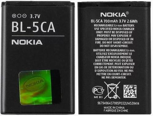 BL-5CA 6205 (BL5ca 700 mAh Batarya Pil Orijinal Uzun Ömürlü Yüksek Kapasite)