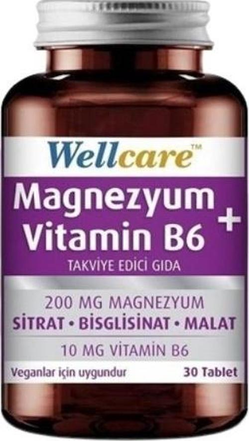 Magnezyum + Vitamin B6 İçeren Takviye Edici Gıda 30 Tablet