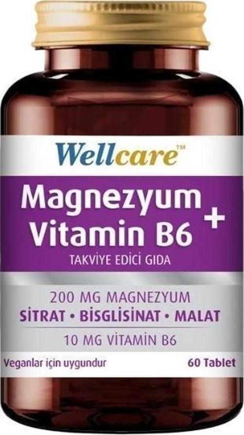 Magnezyum + Vitamin B6 İçeren Takviye Edici Gıda 60 Tablet