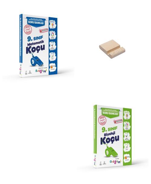 ORİGAMİ 9. Sınıf Matematik ve Biyoloji Soru Bankası + Telefon Standı