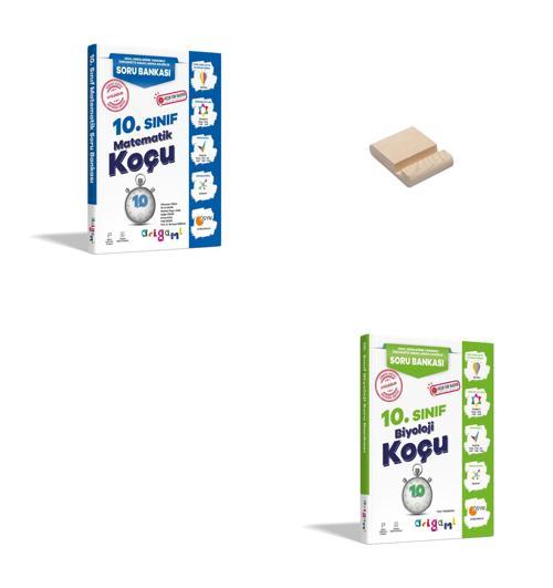 ORİGAMİ 10. Sınıf Matematik ve Biyoloji Soru Bankası + Telefon Standı