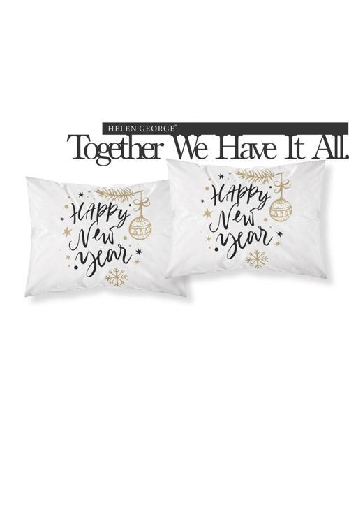 Happy New Year Yastık Kılıfı - Yeni Yıl