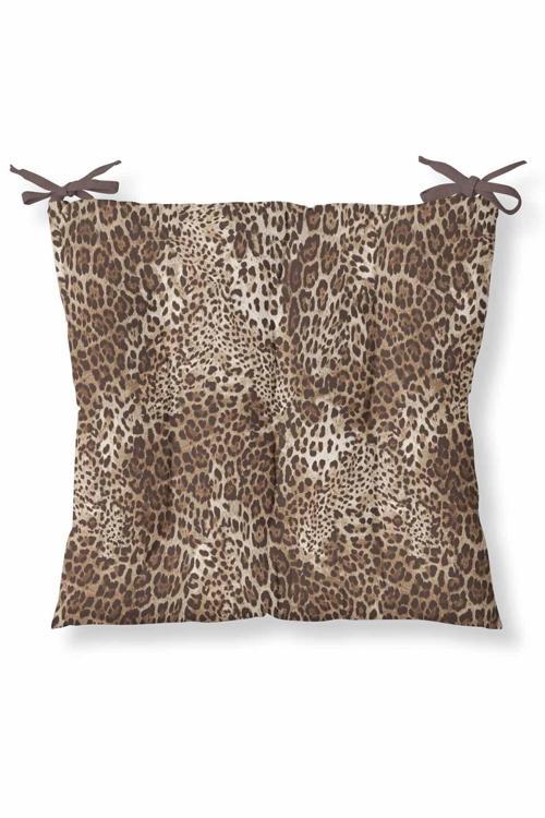 Dekoratif Leopar Sandalye Minderi