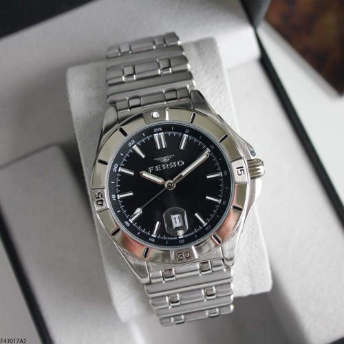 F43017A2 Çelik Kordonlu Erkek Kol Saati