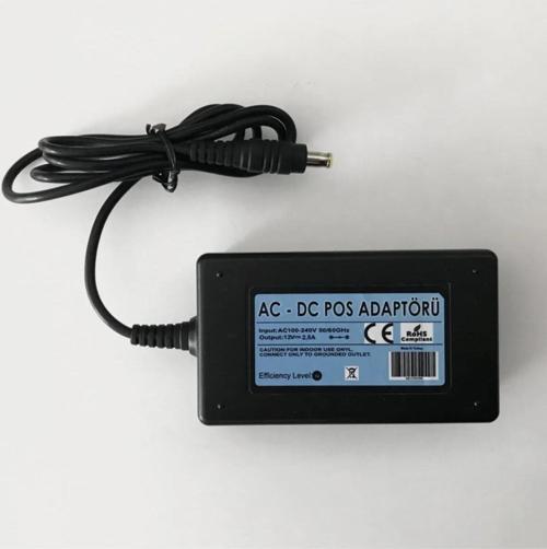 Ingenico Ide280 Yazar Kasa Pos Uyumlu Adaptör Ingenıco Iğneli Jack Adaptör 12V 2,5A Pos Adaptörü
