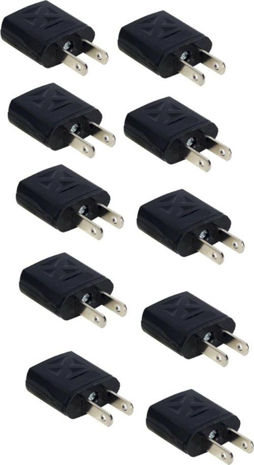 10 Adet Türk - Amerikan Priz Çevirici Adaptör Jack Plug