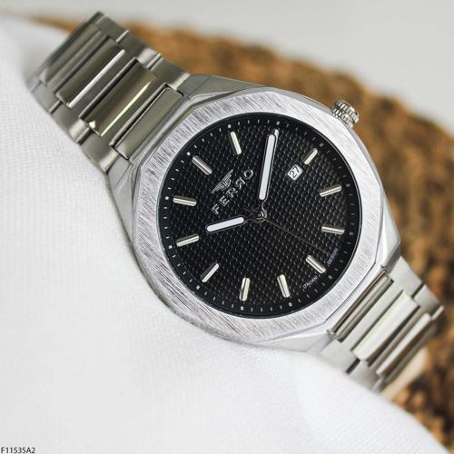 F11535A2 Çelik Kordonlu Erkek Kol Saati