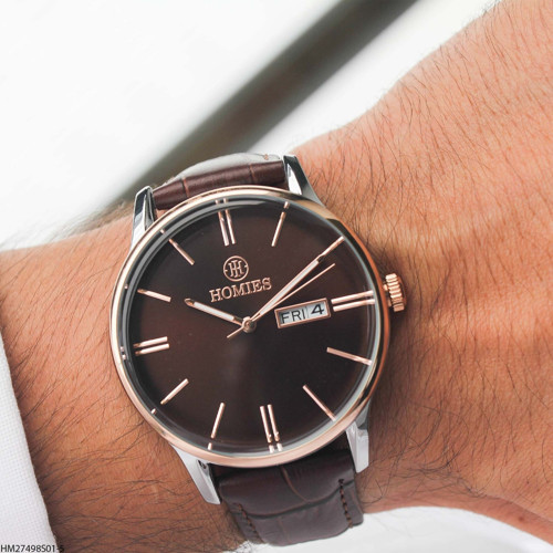 HM27498S01-5 Deri Kordonlu Erkek Kol Saati