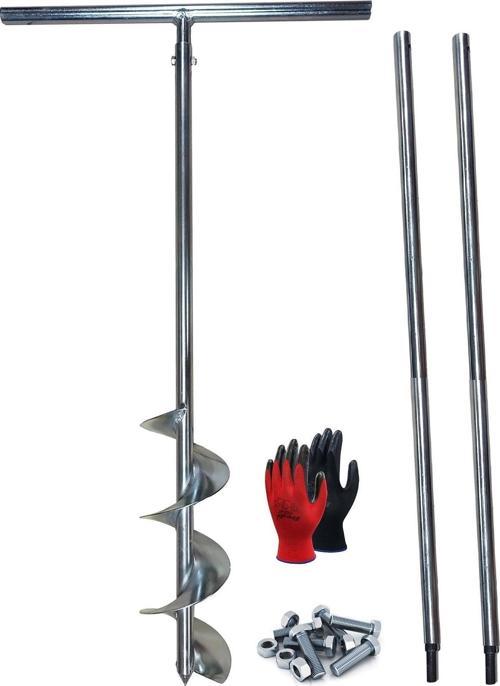 Galvaniz Toprak Delme Sondaj Burgusu Çap 15 cm Boy 3 mt