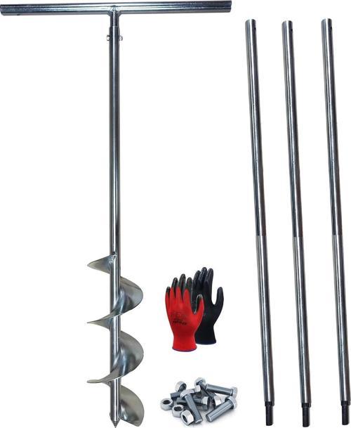 Galvaniz Toprak Sondaj Burgusu Çap 15 cm Boy 4 mt