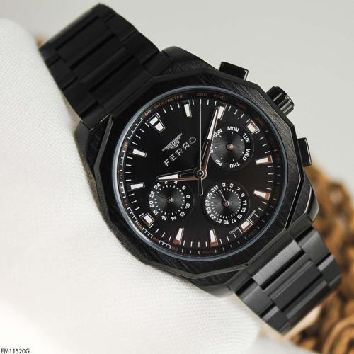 FM11520G Çelik Kordonlu Erkek Kol Saati