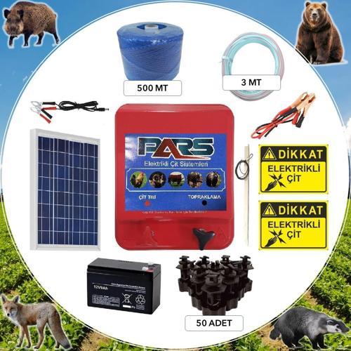 Elektrikli Çit Ayı-Domuz Kovucu Eco Set 500 (Demir Direk İzolatörlü)
