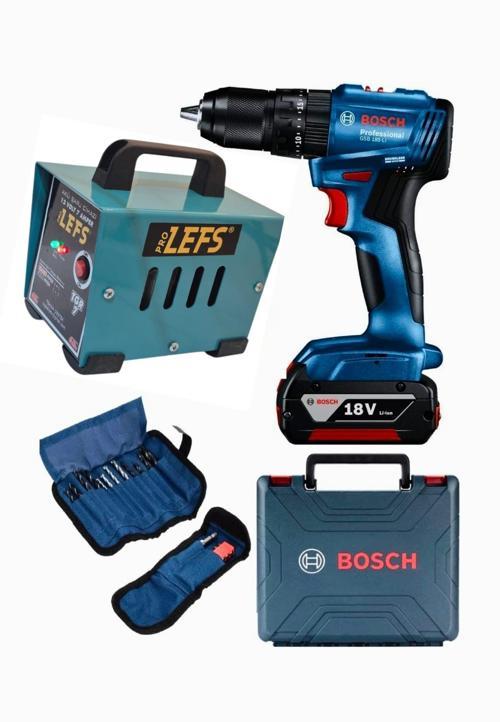 GSB 185 li Darbeli Akülü Vidalama Tek Batarya ve PRO LEFS 7 Amper Akü şarj Cihazı