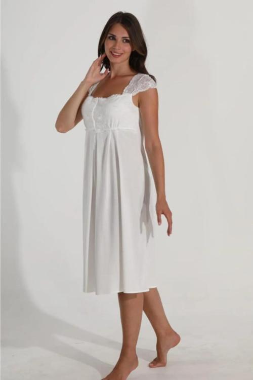 Ekru 2'li Hamile ve Lohusa Gecelik Sabahlık Takım - XL