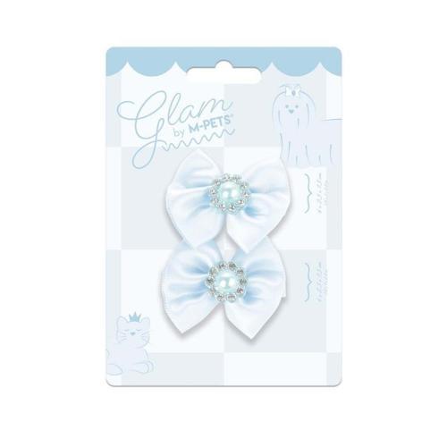 Glam Fiyonklu Kedi ve Köpekler İçin Aksesuar Toka Mavi