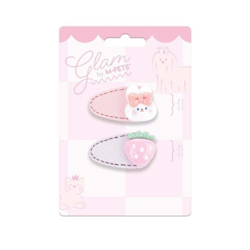 Glam Figürlü Kedi ve Köpekler İçin Aksesuar Toka Pembe