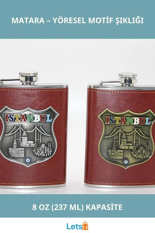 Paslanmaz Çelik İstanbul Yöresel Matara 8 oz