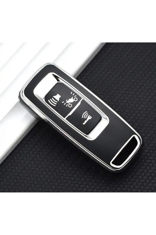 Honda Pcx 2021-2022-2023-2024 Model Uyumlu Anahtar Kılıfı Siyah Gümüş ( Forza Uymaz )