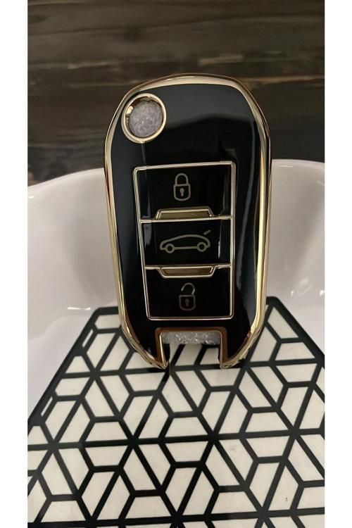 Peugeot 301 , 508 , Citroen Elysee, Opel Yeni Nesil Sustalı Anahtar Kılıfı .