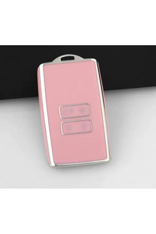 Renault Clıo 5 Megane 4 E-Tech Koleos Rafale Austral Kadjar Captur Zoe Anahtar Kılıfı Pink