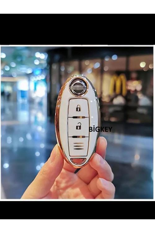 Nissan Juke Qashqai X-Trail Infinity Yüksek Kalite Nano Kumanda Kılıfı Beyaz Renk