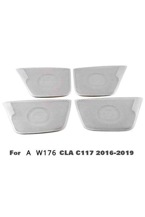 Mercedes W117 Burmester Hoparlör Kapakları 4 Parça 2013-2019 Krom Kapak