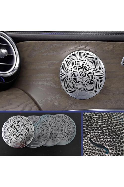 Mercedes W 205 W213 Hoparlör Kapakları Burmester - Krom Kapak Burmester 4 Adet Takım . W205