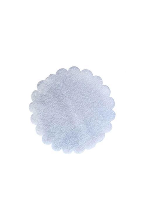 Beyaz  Karlı Simli Hazır Kesilmiş Tül (100'Li Paket) 22 Cm