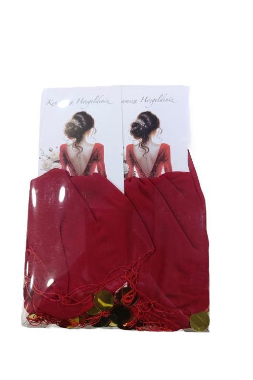 Butik Center Kartlı Hediyelik Halay Mendili 10 Adet, Gelin Damat Düğün Kına Sünnet Nişan Bride
