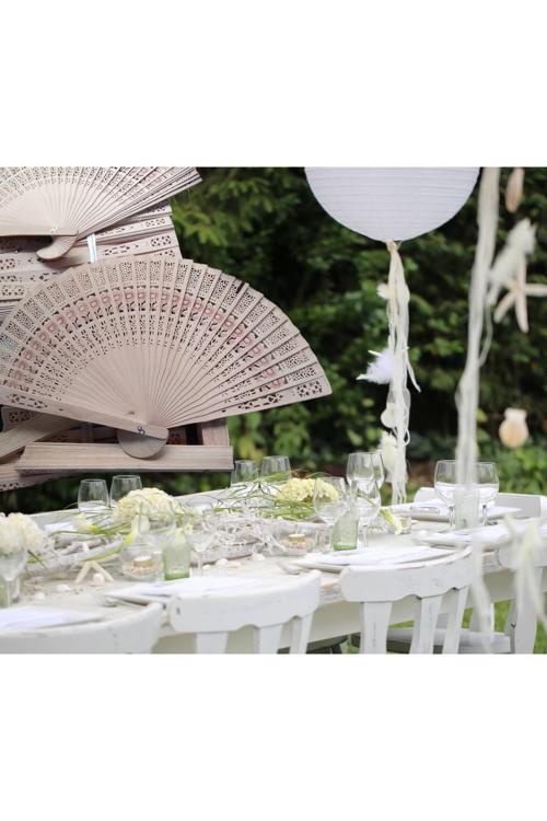 Doğal Ahşap Yelpaze Ahşap Natural 25 Adet